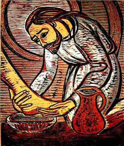 Jesus Washes Disciples' Feet