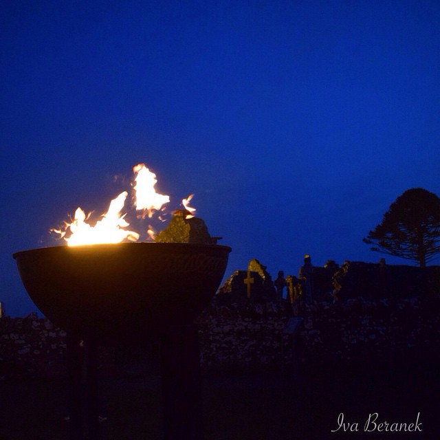 Fire on the hill of Slane